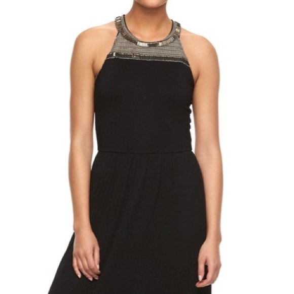 Apt9 Embellished Halter Maxi Dress - Picture 1 of 3